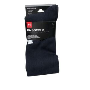 Under Armour Adult Socks, 1-Pair Black Shoe Size: Mens 8-12 Womens 9-12